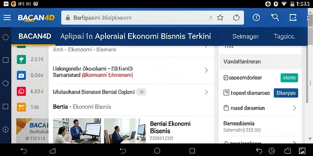 Tampilan antarmuka BACAN4D yang informatif dan mudah digunakan.