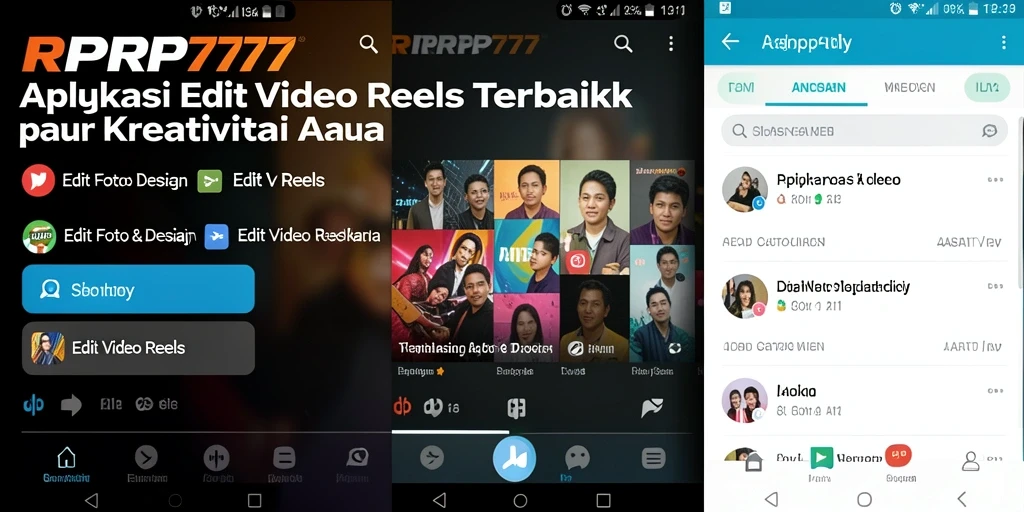 Antarmuka RPRP777 yang intuitif dan fitur editing yang lengkap.