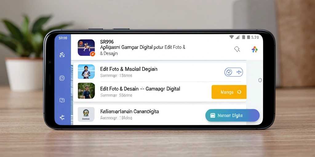 Antarmuka aplikasi SR996 menampilkan alat Gambar Digital yang lengkap.