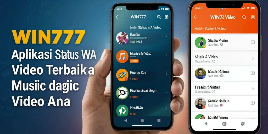 Antarmuka aplikasi WIN777 yang user-friendly untuk Status WA Video.