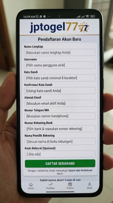 Buat Akun Baru jptogel77 Mudah dan Cepat